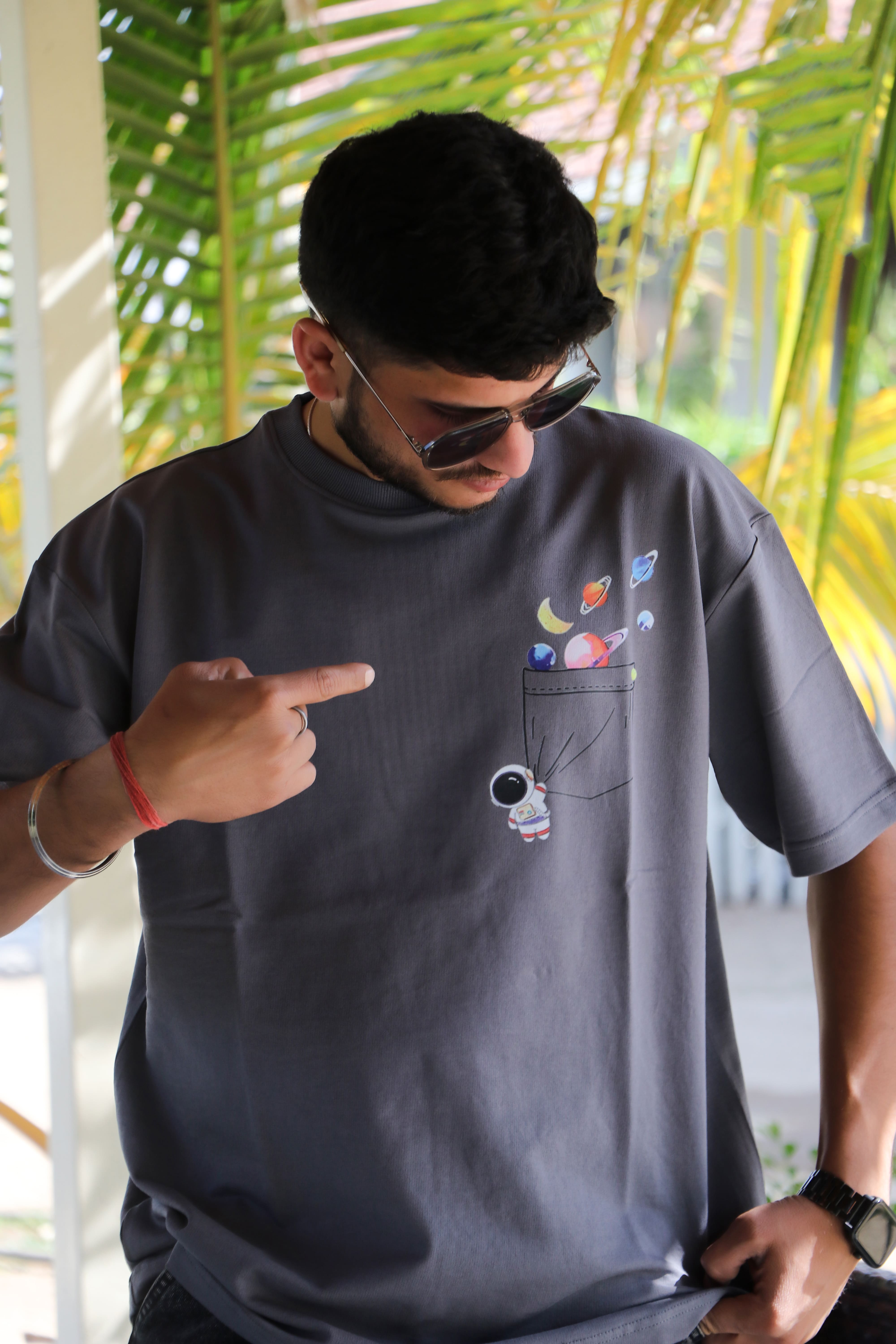 MESSIER57 GREY OVERSIZE TEE